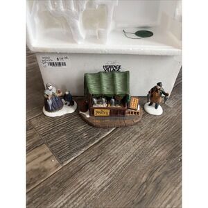 VTG 1991 Dept. 56 Heritage Village Collection "Poultry Market"#5559-0 Set of 3